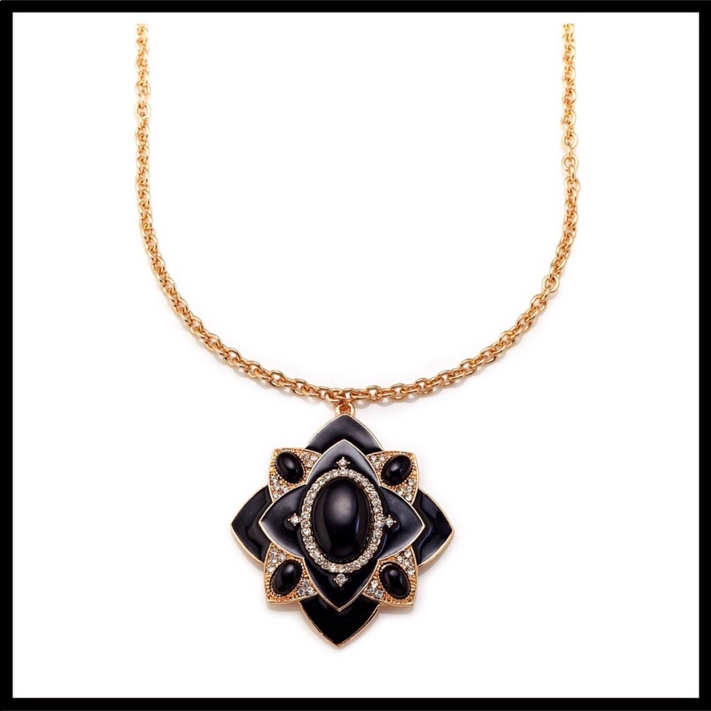 OLIVIA WELLES LONG PENDANT STATEMENT NECKLACE A3C - Picture 2 of 8